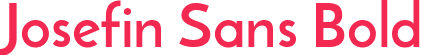 Josefin Sans Bold